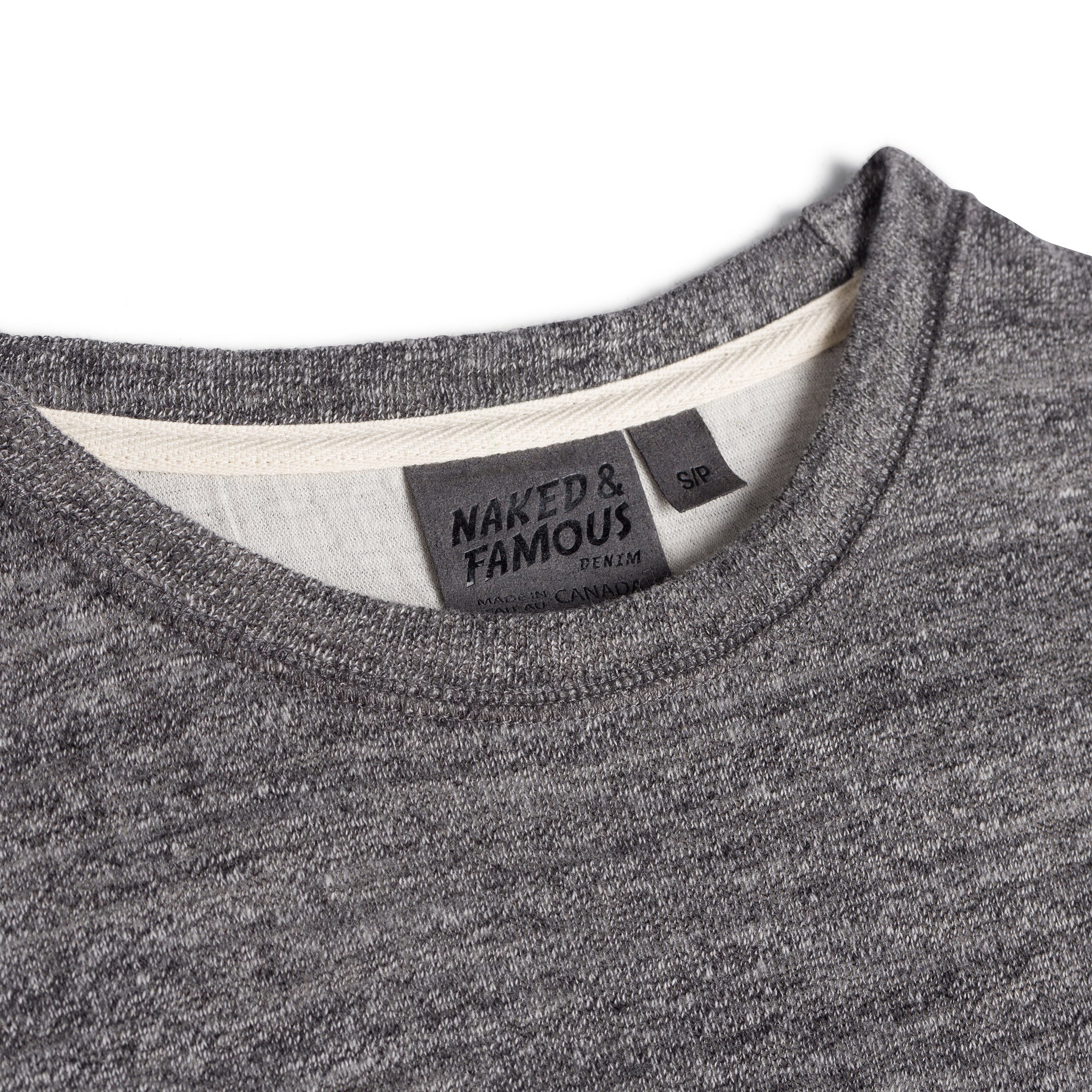 Women's -  Weekend Crew - Vintage Doubleface - Charcoal - Image 5